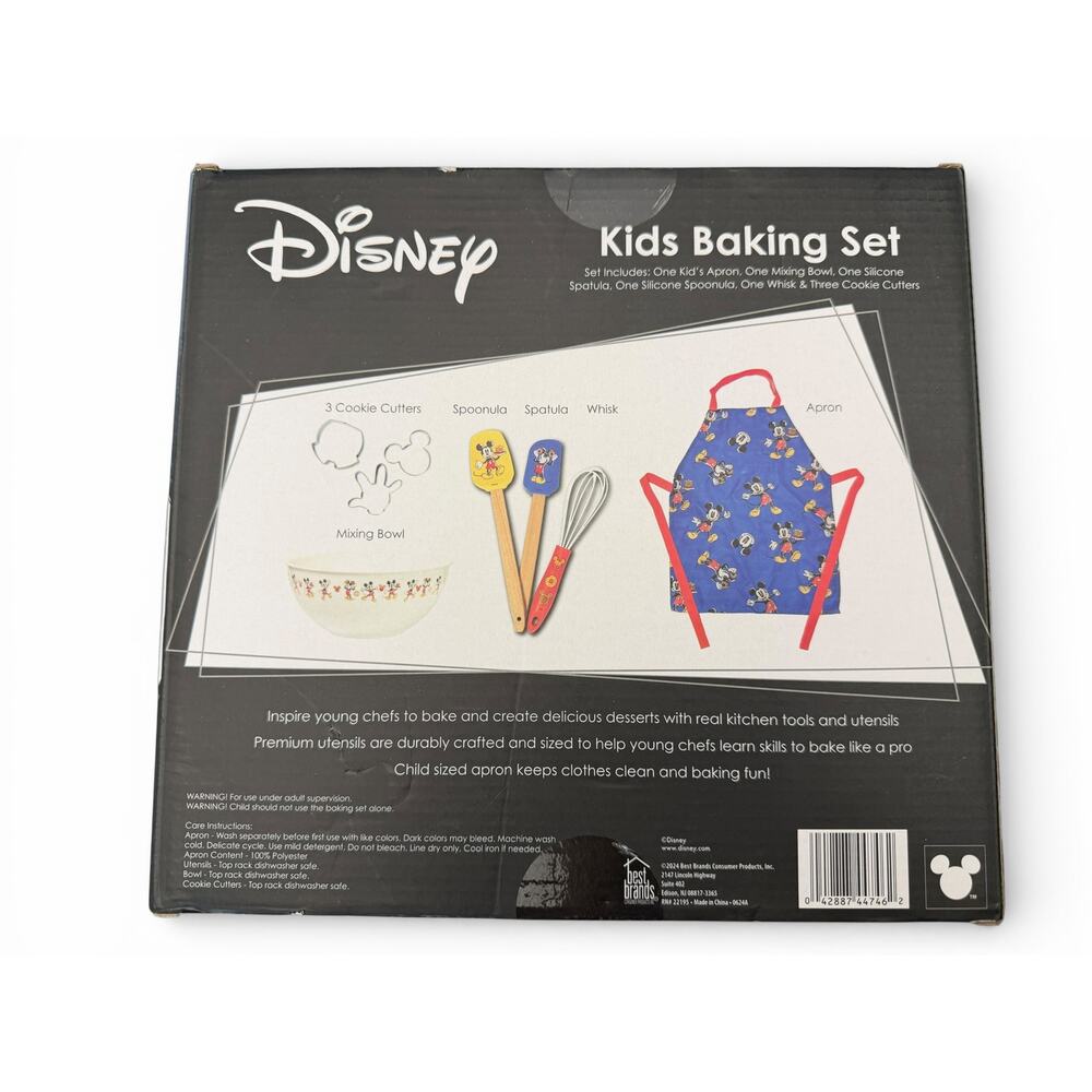 Disney Mickey Mouse Kids Baking Set 8pc NEW Sealed - Picture 2 of 2